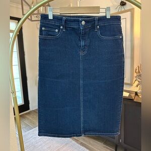 Ralph Lauren Dark Denim Pencil Skirt